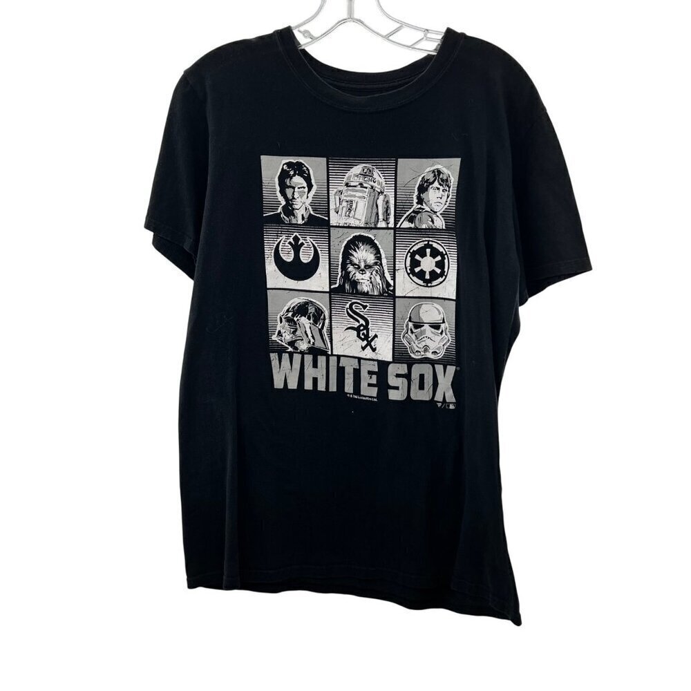 Fanatics Star Wars Chicago White Sox T-Shirt Unisex Size Medium Black/White